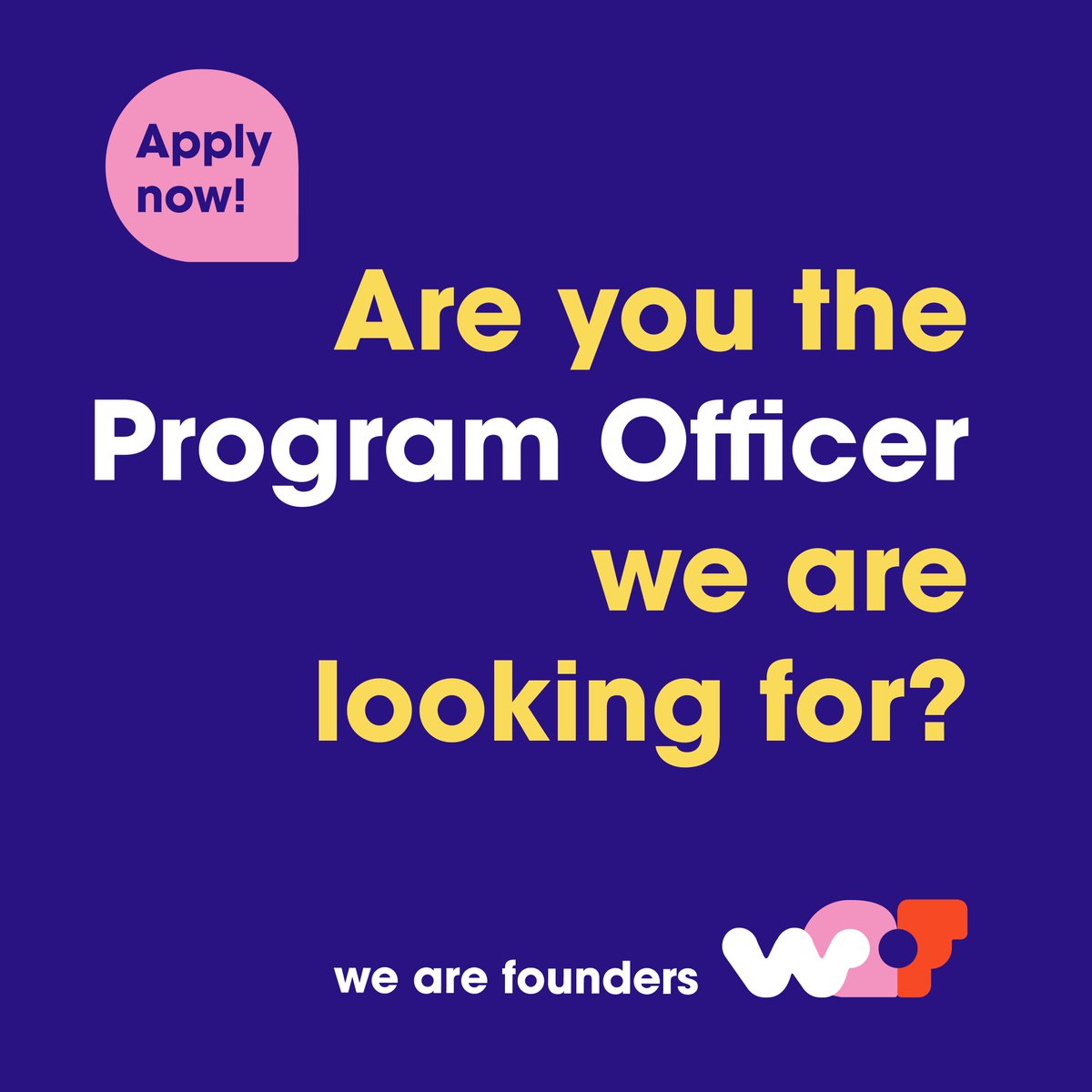 📣 JOB ALERT! To support the second co-hort, ⭐ we are founders ⭐ is looking for a kick-ass Program Officer! Are you the one, or do you know the right person to support and coordinate the program? 👇becentral.notion.site/Program-Office…