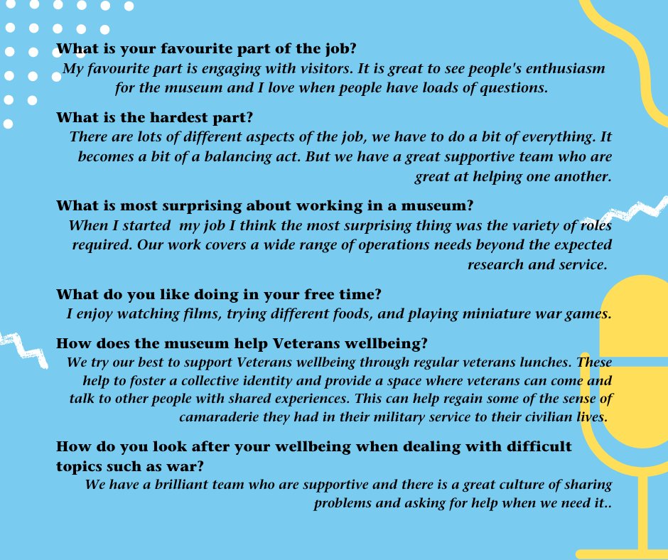 CMoML's tweet photo. As part of our #DigitalTakeoverDay for @KidsinMuseums we interviewed Matt, a staff member at Cumbria's Museum of Military Life, about wellbeing at the museum and his role! https://t.co/LsCKEFi9Tu