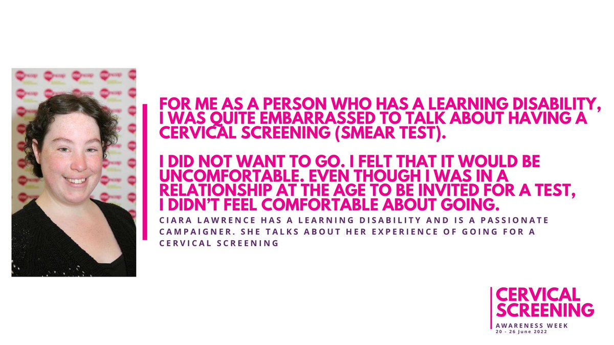QUESTION: If you work in #primarycare, what do you find are the #barriers to being able to undertake #cervical #screening for ladies with a #learningdisability? And how do you improve the uptake? Share. @elveta4 @nicola_decker @cancer @AndoverPCN @CarlaAstles #screeningsaveslives