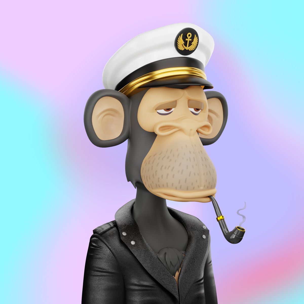 Satoshi_Apes's tweet photo. Someone just minted this super clean Satoshi Ape!! You can almost smell the leather! 😁 #NFTart https://t.co/FZdVnAgRhh
