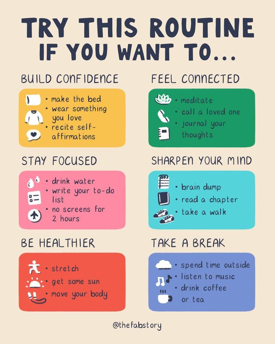 Build new routines this summer!

via TheFabStory #teacherlife #skillbuilding #edchat