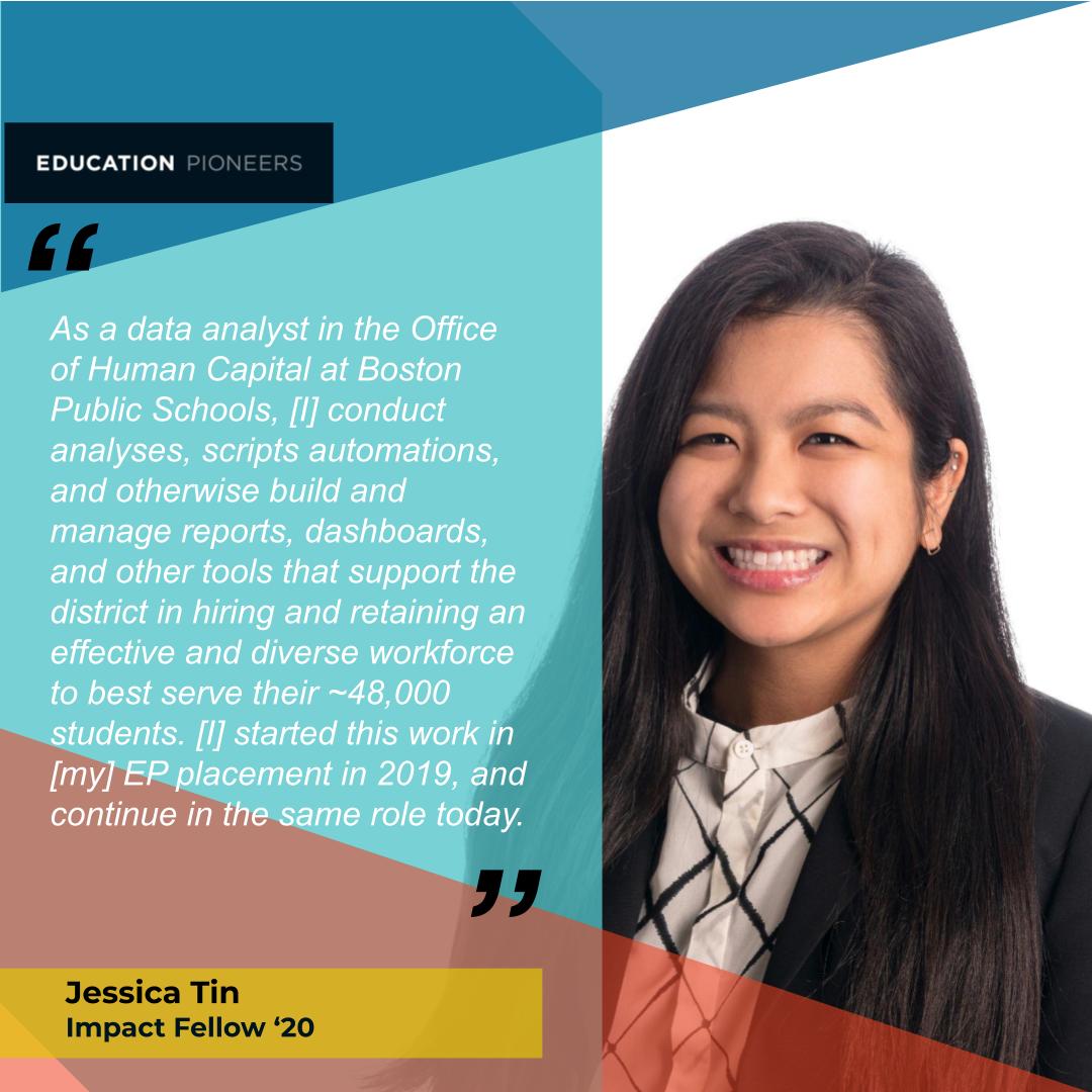 edpioneers's tweet photo. Make an impact - like Jessica! As an #EducationPioneers Alum, Jessica made an impact through #ImpactFellowship. To learn more about Jessica's work and our Fellowships, and how to APPLY, please visit our LinkedIn Page! https://t.co/RSDsQ1XvbR https://t.co/hU3lJ4A71Z