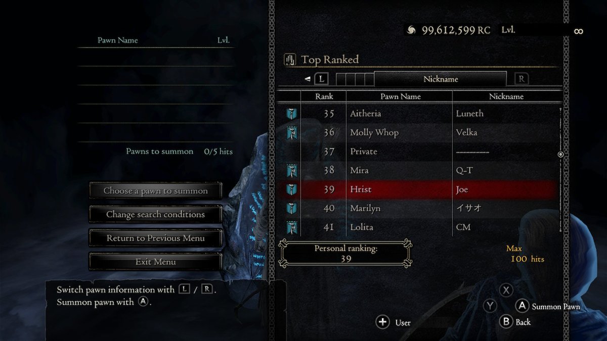 For anyone playing Dragon's Dogma (Switch) in the wake of the sequel announcement: I made a little space on my Friends List, so find my pawn in-game and send a request if you want some overpowered assistance!