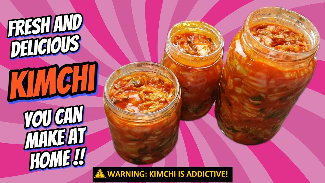 Hi everyone! Do you love kimchi? Did you know it's not hard to make at home? Very healthy with so many delicious and complex flavours! It goes well with EVERYTHING and is kind of addictive 😀It keeps a long time in the fridge. Give it a try!!