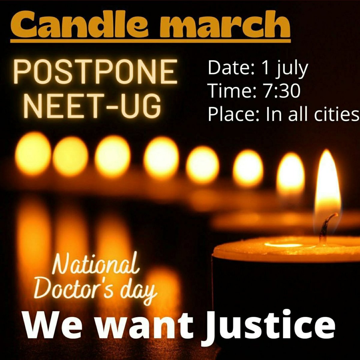 anubha1812's tweet photo. #CandleMarchForNEETUG will be discussing on #NEET2022 with @bhupendrachaube on @IndiaAheadNews at 7 pm https://t.co/FHei6m2LI9
