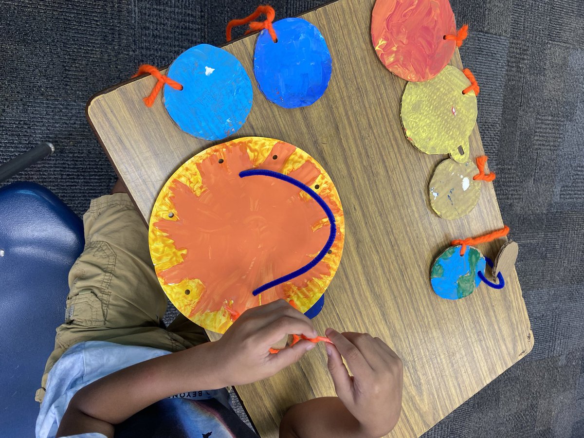 Wrapped up our science unit for ESY! #solarsystemmobile #esy