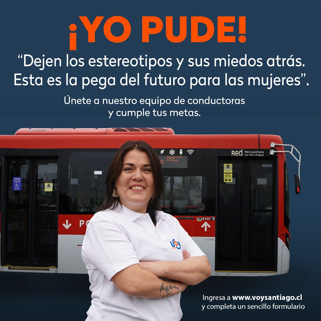 VoySantiago's tweet photo. ❤️🧡Anímate a formar parte de nuestro equipo de conductoras🚍💪🏻, postula ingresando a nuestra página web https://t.co/mcr0rHNmMd 
¡Te esperamos!
#YoPude
@Transantiago @Red_Movilidad @MTTStgo  @DTPMet @JuanCaMunozA @PaolaTapiaSalas https://t.co/STZyH5tm6P