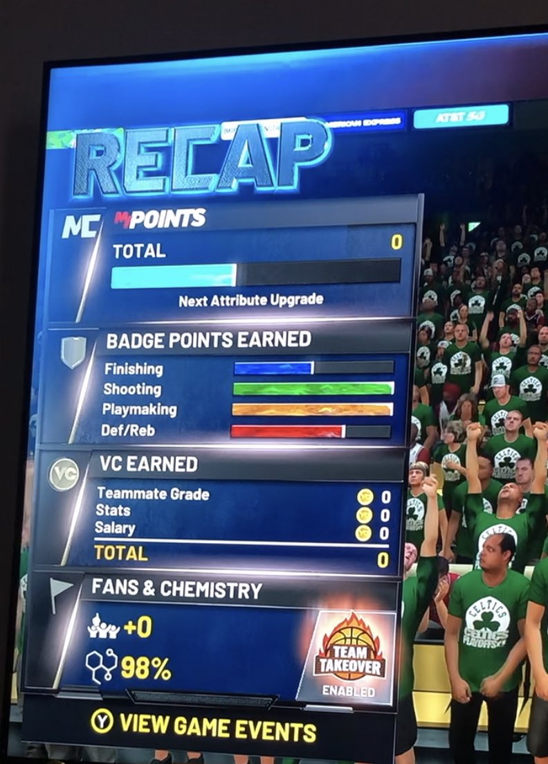 Davy_00's tweet photo. @2KSupport I'm not earning VC or any badge points at the end of the nba match in my carrer, my ticket Number is #10496995 https://t.co/ImFB4kdLcn