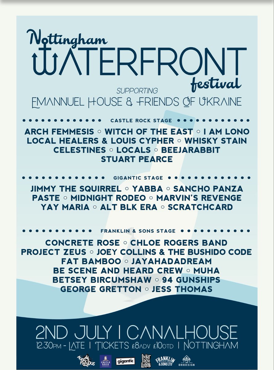 We will be playing tomorrow  as a trio at this water based festival!! On stage at 2:30pm