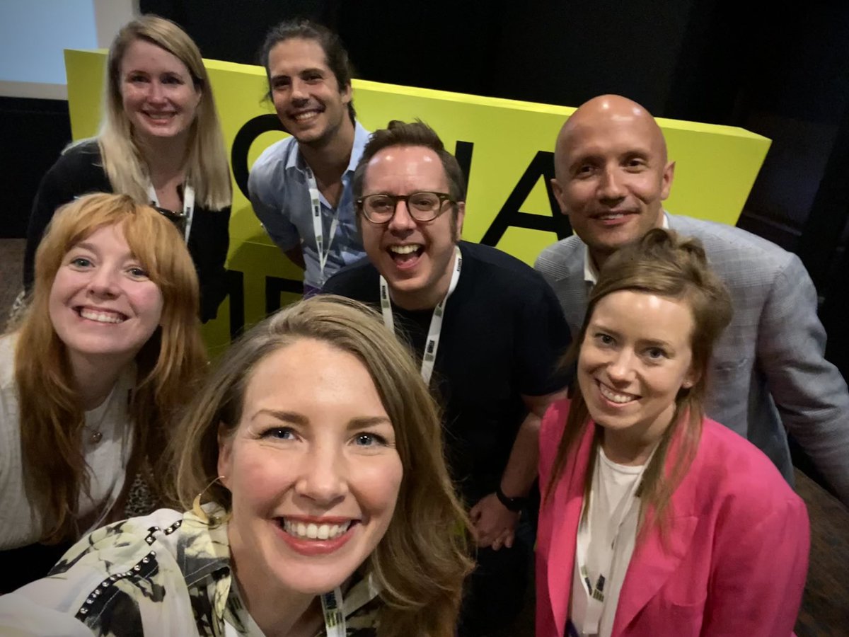 edauchamp's tweet photo. Such a pleasure speaking at @socialmediaweek in Warsaw on one of my professional passions: writing thumb-stopping social media copy✍🏽

It felt great to be back at a physical conference, meeting and learning from brilliant people IRL. Dziękuję for having me, #SocialMediaWeek! #SMW https://t.co/1WksyGanaC