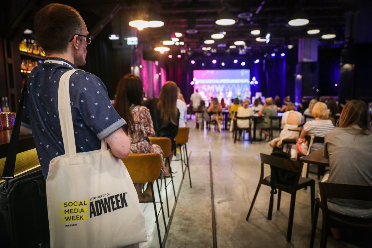 edauchamp's tweet photo. Such a pleasure speaking at @socialmediaweek in Warsaw on one of my professional passions: writing thumb-stopping social media copy✍🏽

It felt great to be back at a physical conference, meeting and learning from brilliant people IRL. Dziękuję for having me, #SocialMediaWeek! #SMW https://t.co/1WksyGanaC