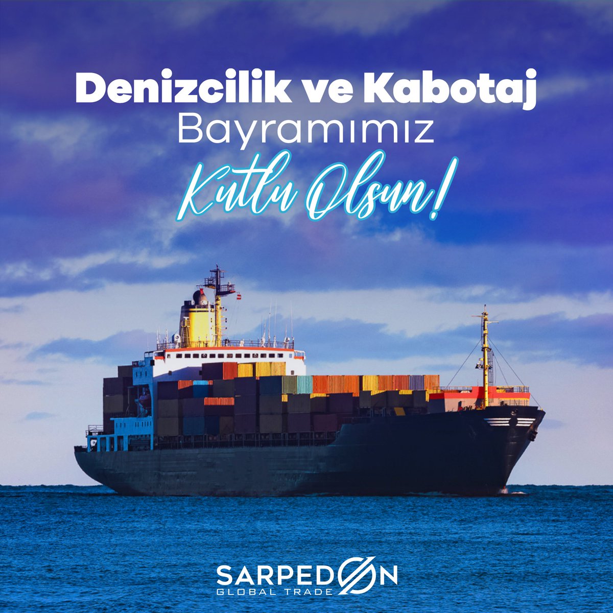 Denizlerdeki bağımsızlığımızın ve hakimiyetimizin sembolü olan Denizcilik ve Kabotaj Bayramımız Kutlu Olsun!
--
Happy Maritime and Cabotage Day!

#DenizcilikveKabotajBayramı #Bağımsızlık #Hakimiyet #Maritime #cabotage