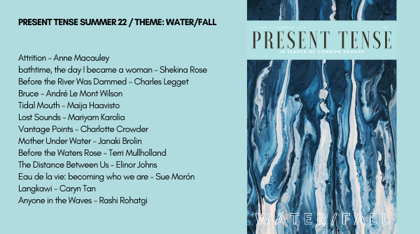 We're thrilled to unveil the Water/fall issue of Present Tense, our biannual lit mag championing new writing with a strong sense of place. 

Subscribers will receive their copy early next week in time for the summer break.

Subscribe today: dahliapublishing.co.uk/present-tense-…