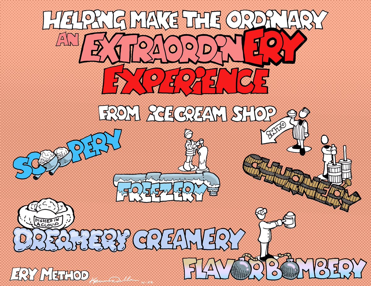 IdeaFreak's tweet photo. Imagine if an ice cream shop could become a #destination #experience, well, 20 #experiencedesigners took up the challenge. See what wonders were imagined. https://t.co/RAqUPhbKxb