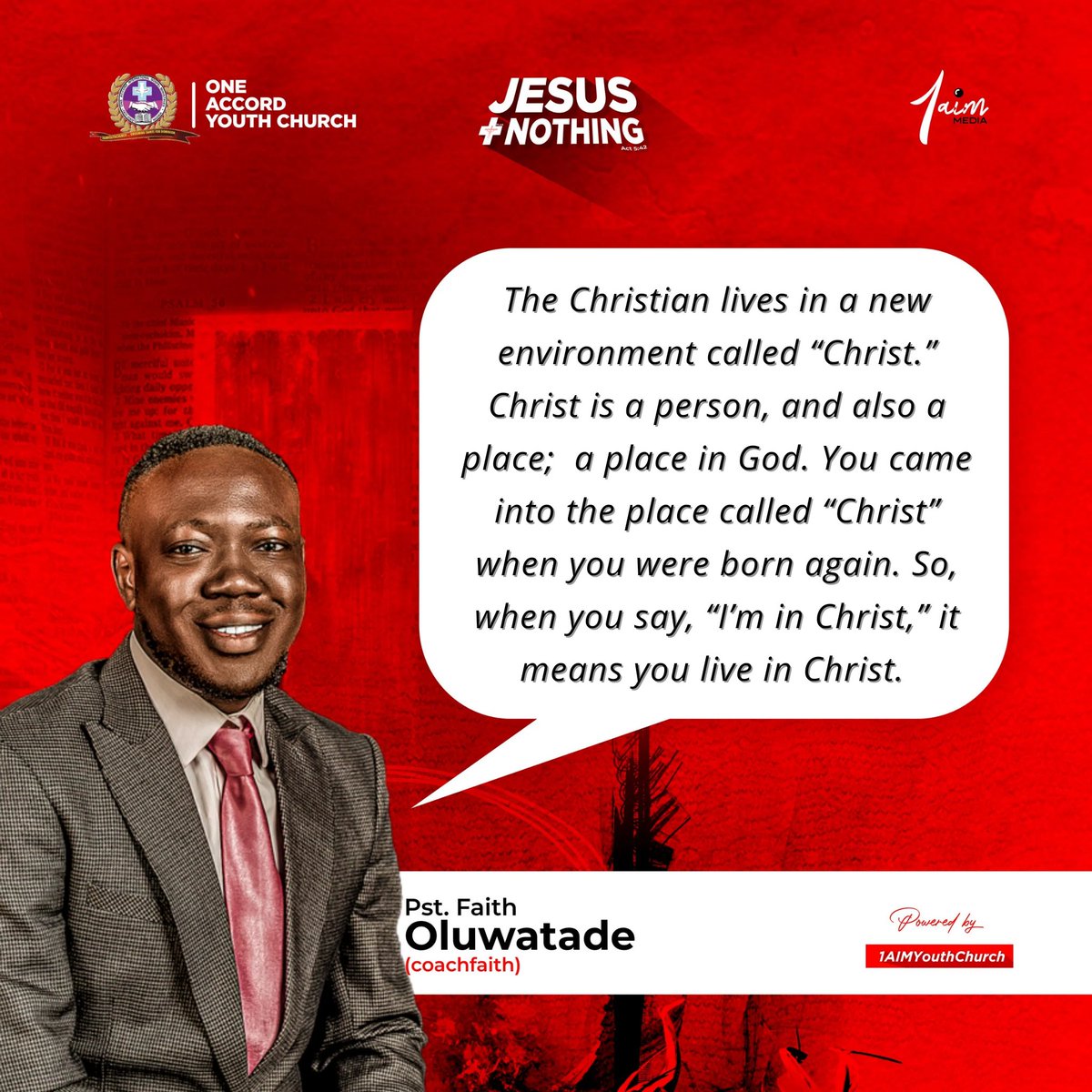 oluwatadefaith's tweet photo. Our June Theme @1aimyouthchurch was "Jesus+Nothing" Stressing the sufficiency (the enoughness) of Jesus for all our desires for life and godliness.

Below are #junedump of quotes and excerpt from our teachings.

Have a blessed July, your Testimony will be loud! https://t.co/VL5NQk4w0u