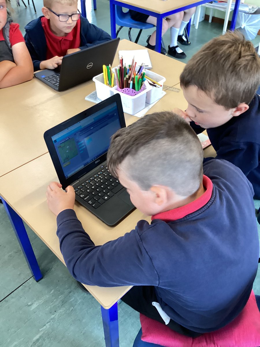 In IT this week, Year 2 became computer programmers, where we learnt what an algorithm is and how we can write a set of instructions to tell the computer what to do.  We enjoyed creating lines of code to direct our avatar.