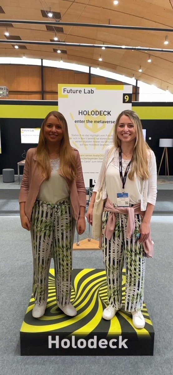 volograms's tweet image. Did you see the cloning station @rooom_com put together for #LEARNTEC2022? Keep your eye out next week for our rundown! Here&apos;s our visual teaser to get you excited in the meantime

Image Creds: Stephanie Bilic, Jessica Schlauer, Dr. Sirrka Freigang, @We_are_NIDIT @learntec_news