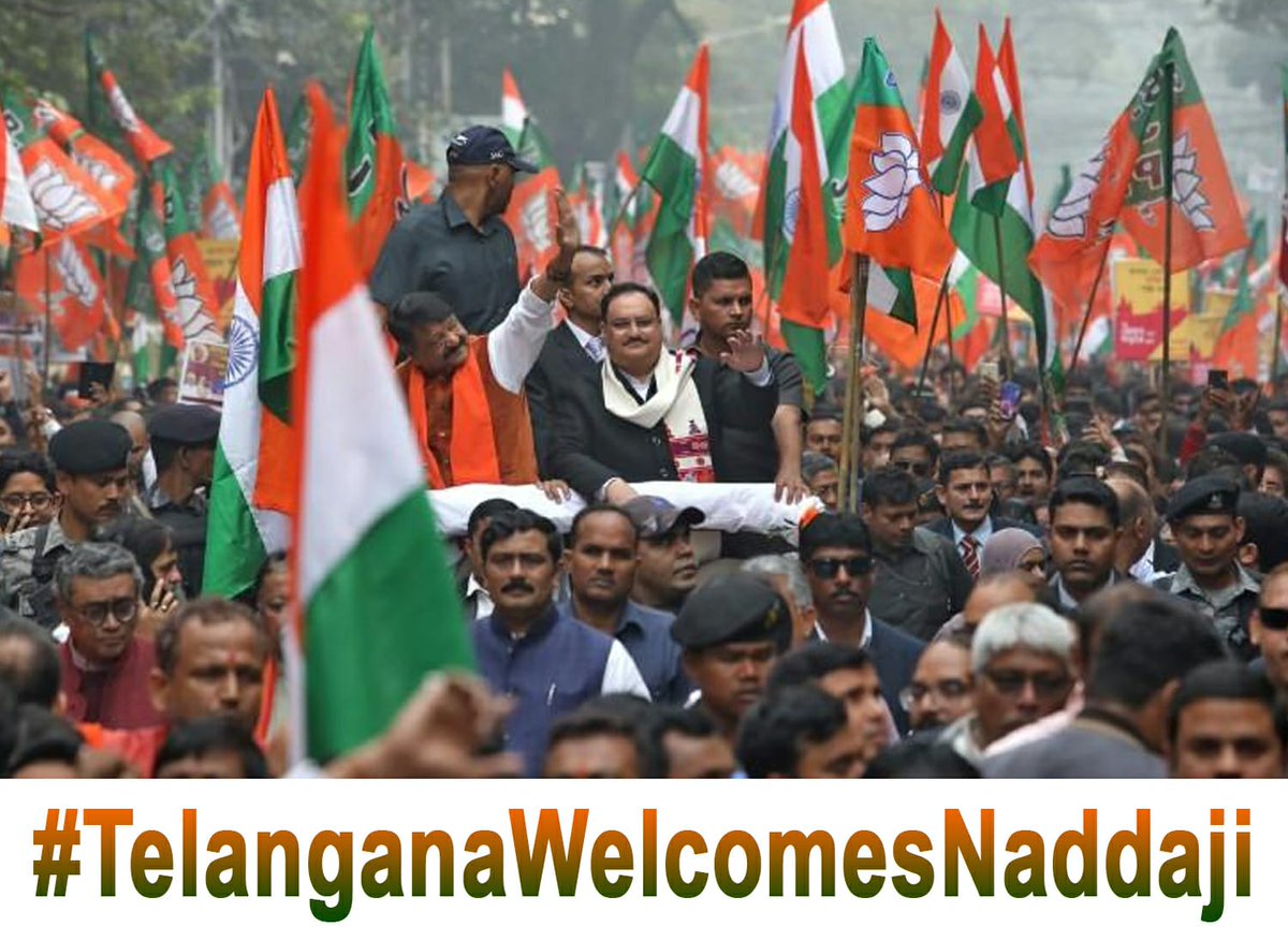 admireBunnny's tweet photo. Let's go to the public meeting of Prime Minister Modi and lay lotus flowers on the soil of Telangana. Let's pave new paths for development ..! #TelanganaWelcomesNaddaGaru https://t.co/xwuYbg7sZA
