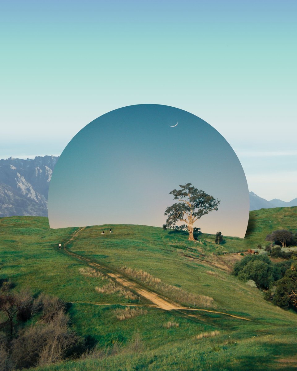 Summer nights - digital collage art