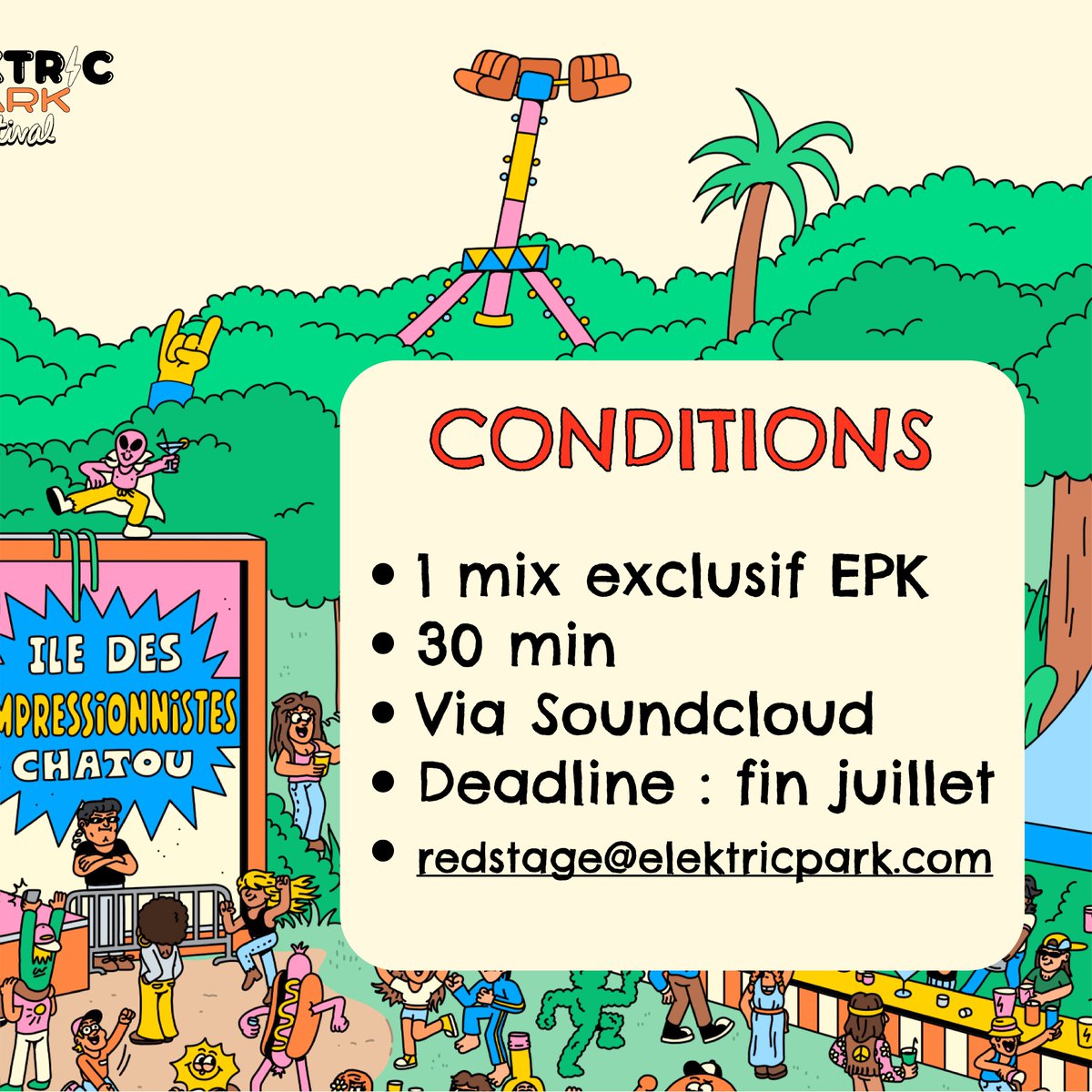 🚨𝗔𝗟𝗘𝗥𝗧𝗘 𝗖𝗢𝗡𝗖𝗢𝗨𝗥𝗦🚨
On est très heureux d’avoir un 2ème concours pour ouvrir la Red Stage le 𝘀𝗮𝗺𝗲𝗱𝗶 𝟯 𝘀𝗲𝗽𝘁𝗲𝗺𝗯𝗿𝗲. Merci à @damienrk qui une fois encore sélectionnera le meilleur mix Hardstyle. 3, 2, 1... À vos platines !😏