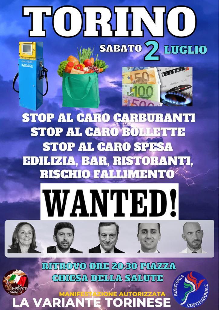 VarianteTorino's tweet photo. Ci vediamo domani in piazza Chiesa Della Salute a Torino ore 20:30, per manifestare contro il #governodeipeggiori.
Sarà un corteo fiaccolata per ribadire che questo governo non ci ha mai rappresentato. #DraghiVatteneSUBITO #DraghiDimettiti https://t.co/OBvoNclv1Z