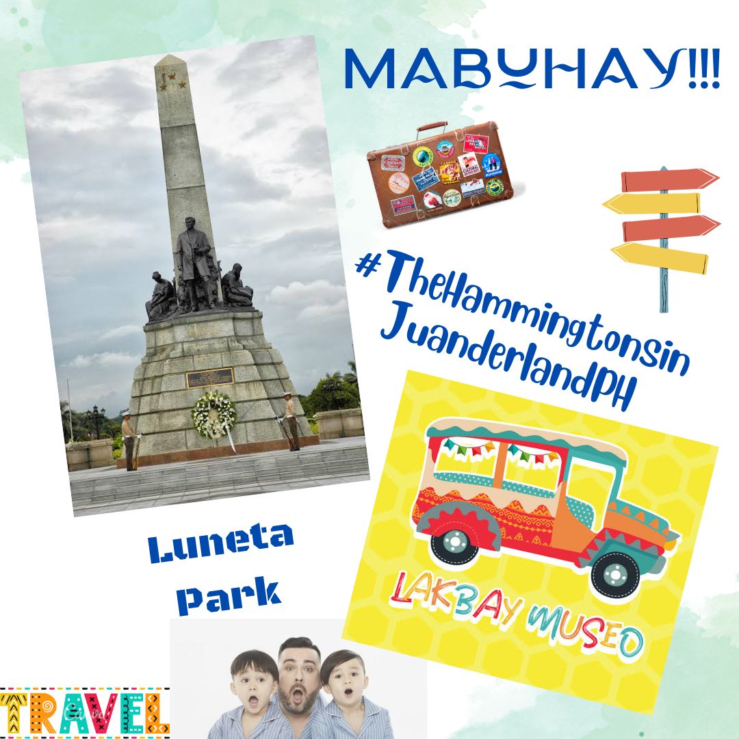 jo_lorraine21's tweet photo. A visit to the Philippines will not be complete if you haven't visited the Luneta Park.  
It is a must to take pictures with the iconic Rizal Monument.
The Hammingtons may visit Lakbay Museo where they can experience our culture.
@cdmentph 
#TheHammingtonsinJuanderlandPH https://t.co/E0XgHRxzye