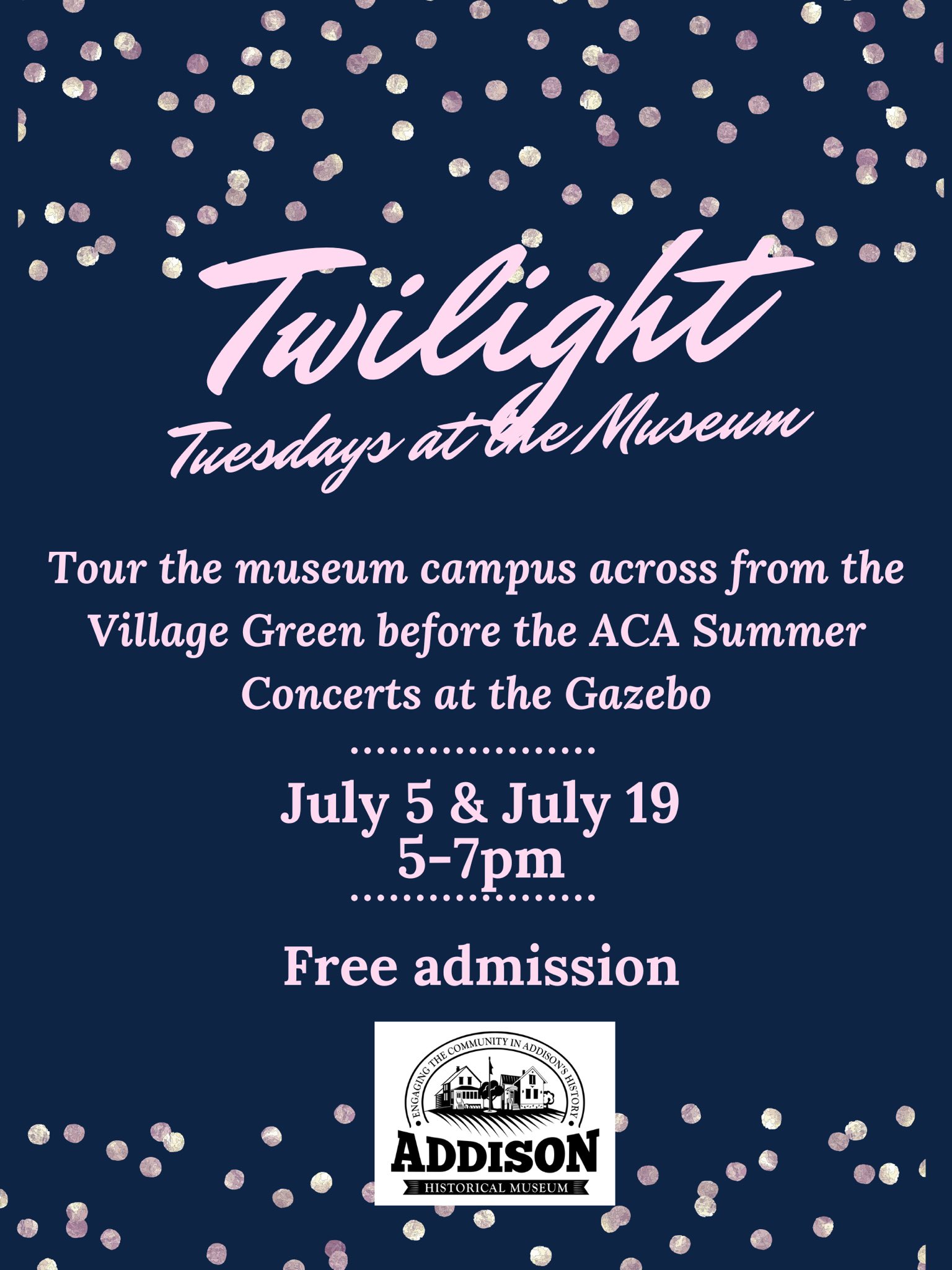 Addison Historical Museum on Twitter "This coming Tuesday the museum will be open special early