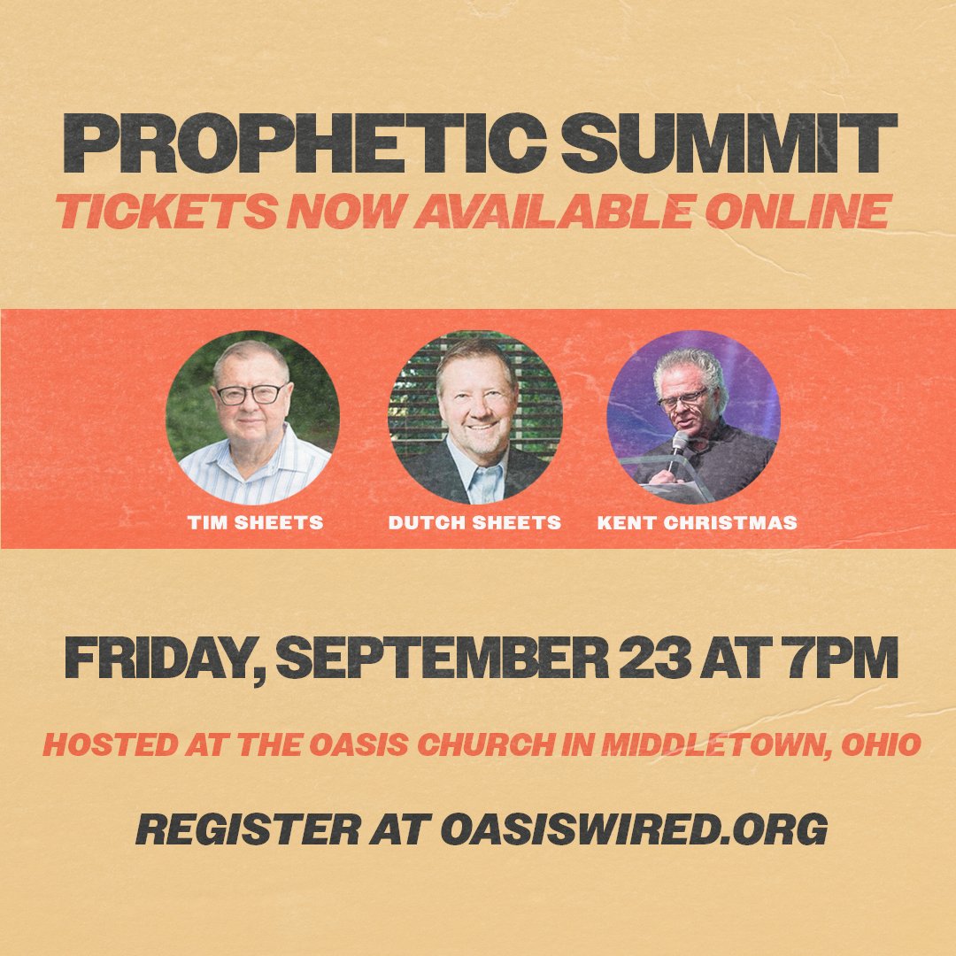 Tim Sheets on Twitter "Register now for the Prophetic Summit at https