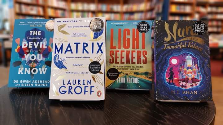 WaterstonesSwin's tweet photo. Introducing our Books of the Month for July😀
We will cover each one in more detail throughout the month but feel free to pop in and ask us about any that catch your eye.

#LiveLocalShopSwindon 
#choosebookshops https://t.co/oMdYFTGLgJ
