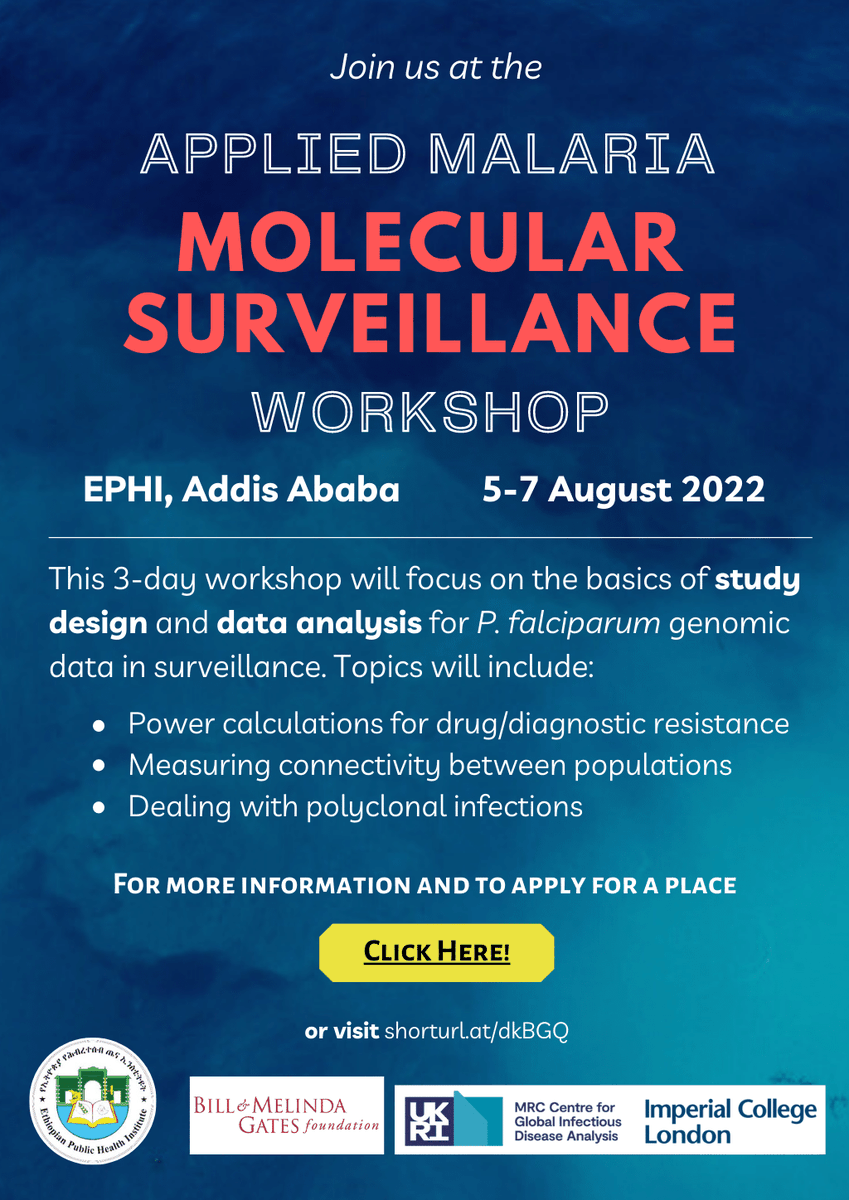 MESAmalaria's tweet photo. 🎓3 day workshop: Improve your skills in #malaria molecular surveillance

📍 Addis Ababa
📆 5-7 August
🎓 3 day workshop: Improve your skills in #malaria molecular surveillance

REGISTER: https://t.co/wddtKkbkXD https://t.co/LHg8ZjsTi0