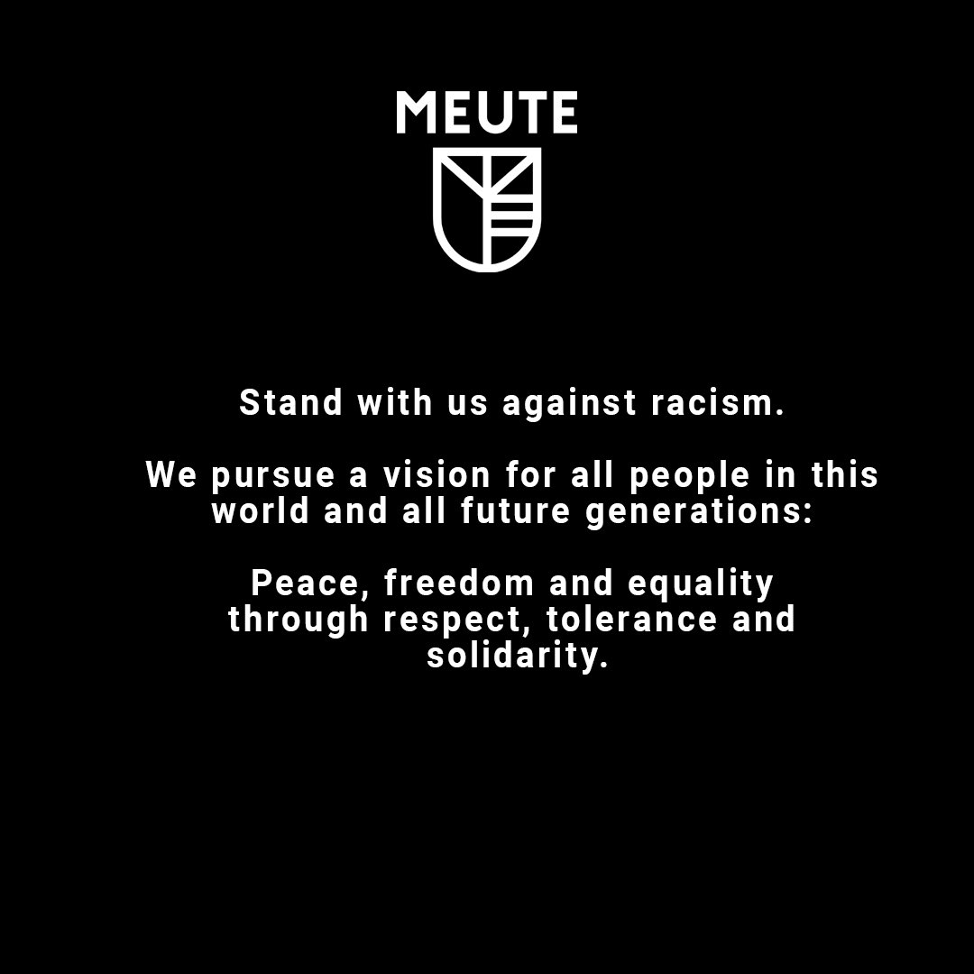 MEUTE_official's tweet image. United against racism.