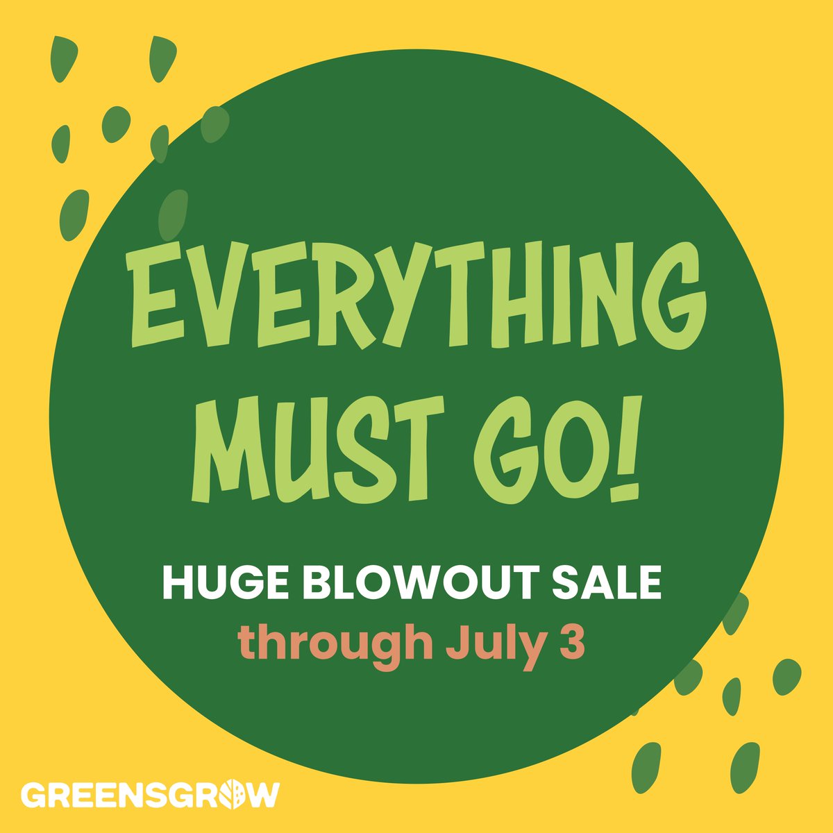 Have you checked out #Greensgrow's sale? Now's your chance to save BIG — Stop in to get all of your gardening goods through July 3.🌱

Open Thursday through Sunday 10:00am–5:00pm.

#vegetables #freshveggies #farm #garden #SupportLocal #Plants #GrowWithUs #HelpUsGrow #BlowoutSale