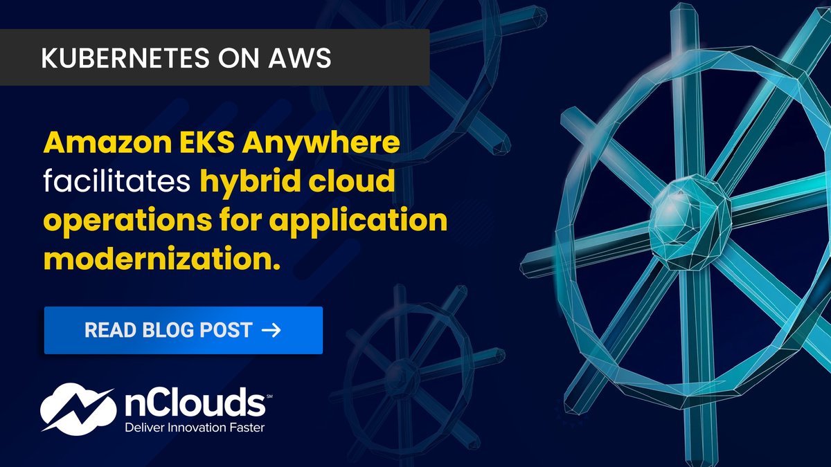 Learn how #AmazonEKSAnywhere facilitates #HybridCloud operations for #ApplicationModernization with developer-ready #Kubernetes. Operate #AmazonEKS #OnPremises with #BareMetal for heightened #security &amp; #DataSovereignty <a href="/AWS_Partners/">AWS Partner Network</a> Read blog post hubs.la/Q01g04ZD0