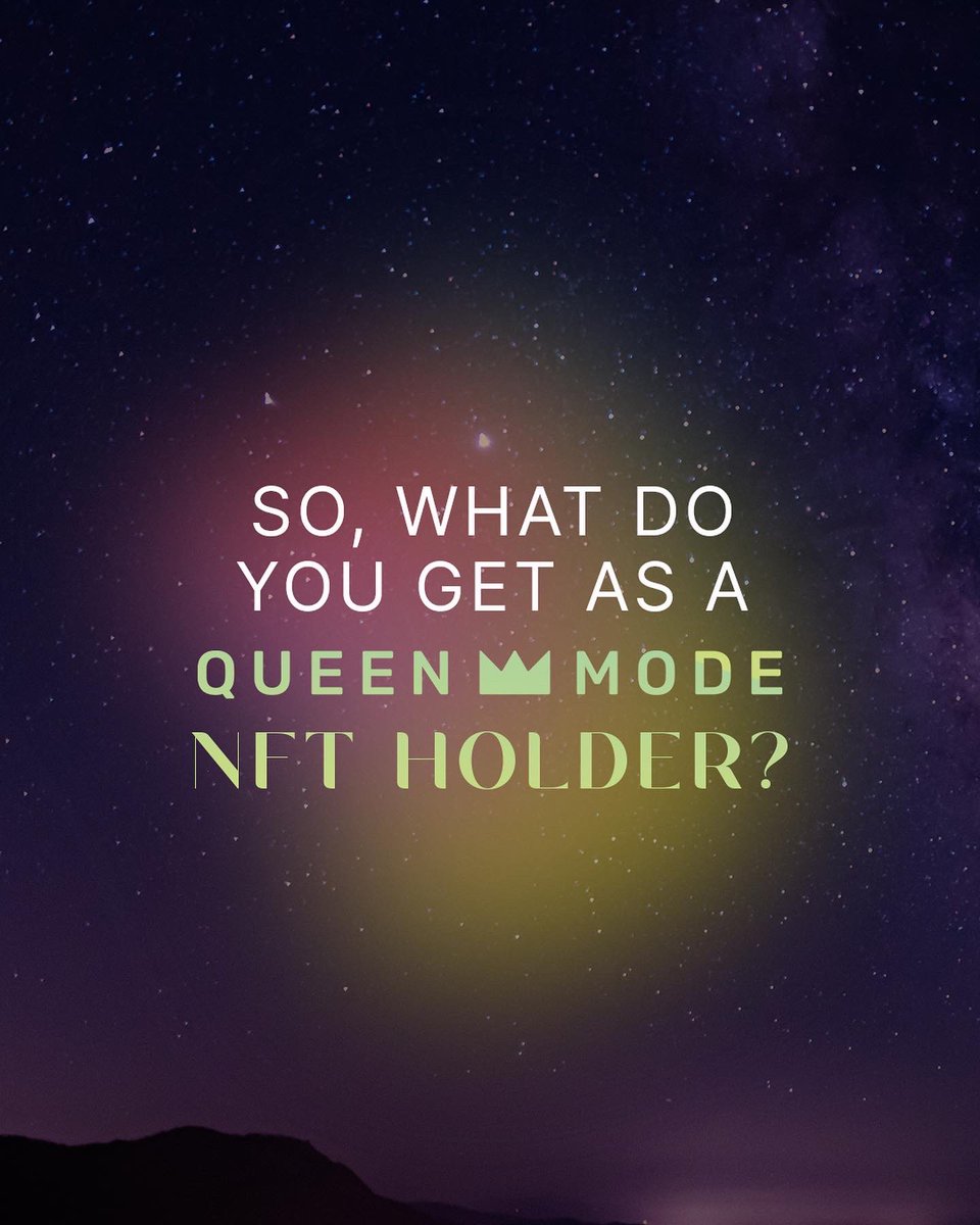 queenmodelabs's tweet photo. A little sneak peak to some of the #utility that the Queen Mode community will have access to 1/2  . Who’s excited?? 👑🚀🎁🫶 https://t.co/4HfJnqdShQ