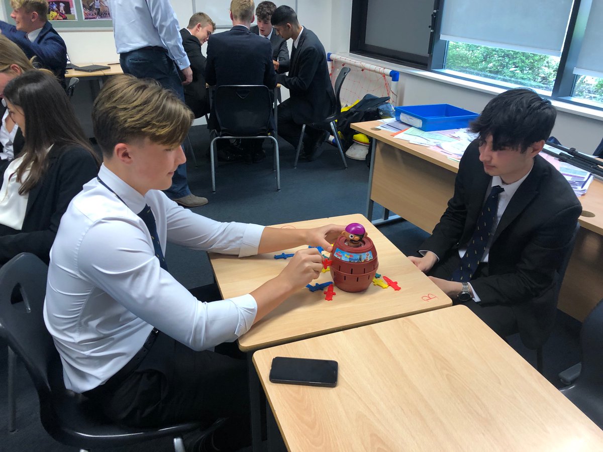 ReptonPE's tweet photo. Board Game Battle Royale for the last L6 lesson of the year as BTEC took on A Level.

Guess Who, Pop Up Pirate, Connect 4, Hungry Hungry Hippos and PE Pong were all fiercely contested.

Big win for BTEC after a bumper final round!

@ReptonLife https://t.co/eAsAQO9nEg