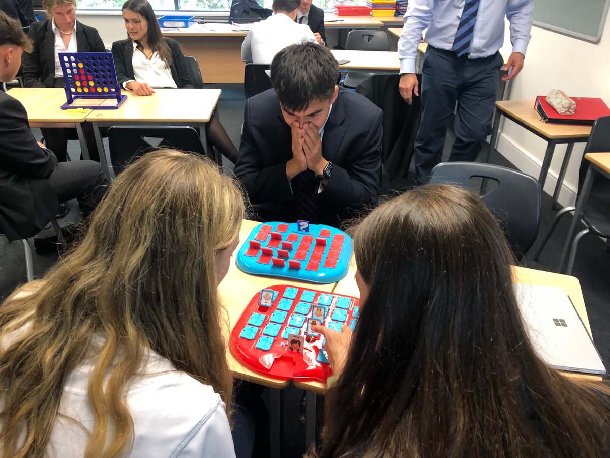 ReptonPE's tweet photo. Board Game Battle Royale for the last L6 lesson of the year as BTEC took on A Level.

Guess Who, Pop Up Pirate, Connect 4, Hungry Hungry Hippos and PE Pong were all fiercely contested.

Big win for BTEC after a bumper final round!

@ReptonLife https://t.co/eAsAQO9nEg