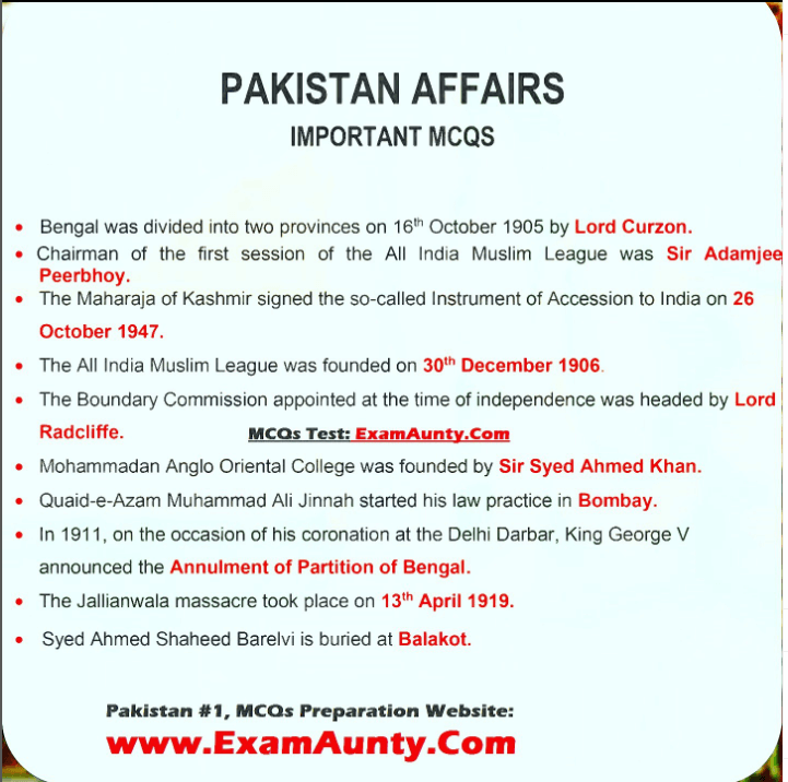 AuntyExam's tweet photo. PAK STUDY MCQs
https://t.co/KIMTiDetFw
For
#CSS #PMS #NTS #PPSC #FPSC #SPSC #KPPSC #BPSC #PakistanStudies #PakistanAffairs #Pakstudy #PakStudyMcqs https://t.co/yhGYxEeL2N