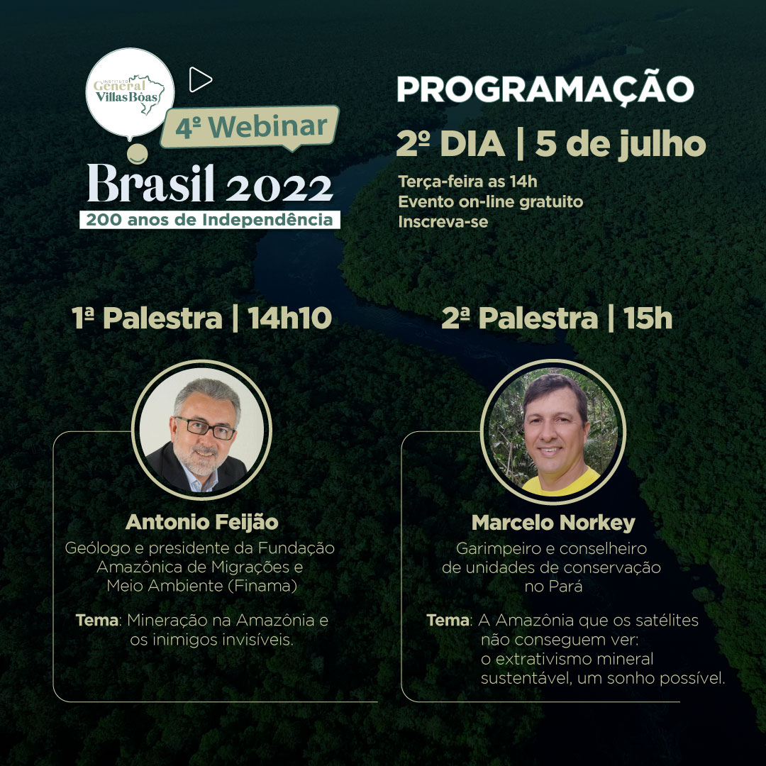 InstitutoGVB's tweet photo. Confira a programação do segundo dia de palestras do 4° Webinar IGVB - Brasil 2022: 200 Anos de Independência!
Ficou interessado, mas ainda não se inscreveu?
Acesse, https://t.co/8I5f3IoTp0
#InstitutoGeneralVillasBôas #IGVB #GeneralVillasBôas #WebinarIGVB #Amazonia #webinar https://t.co/3qHrHnR3AD