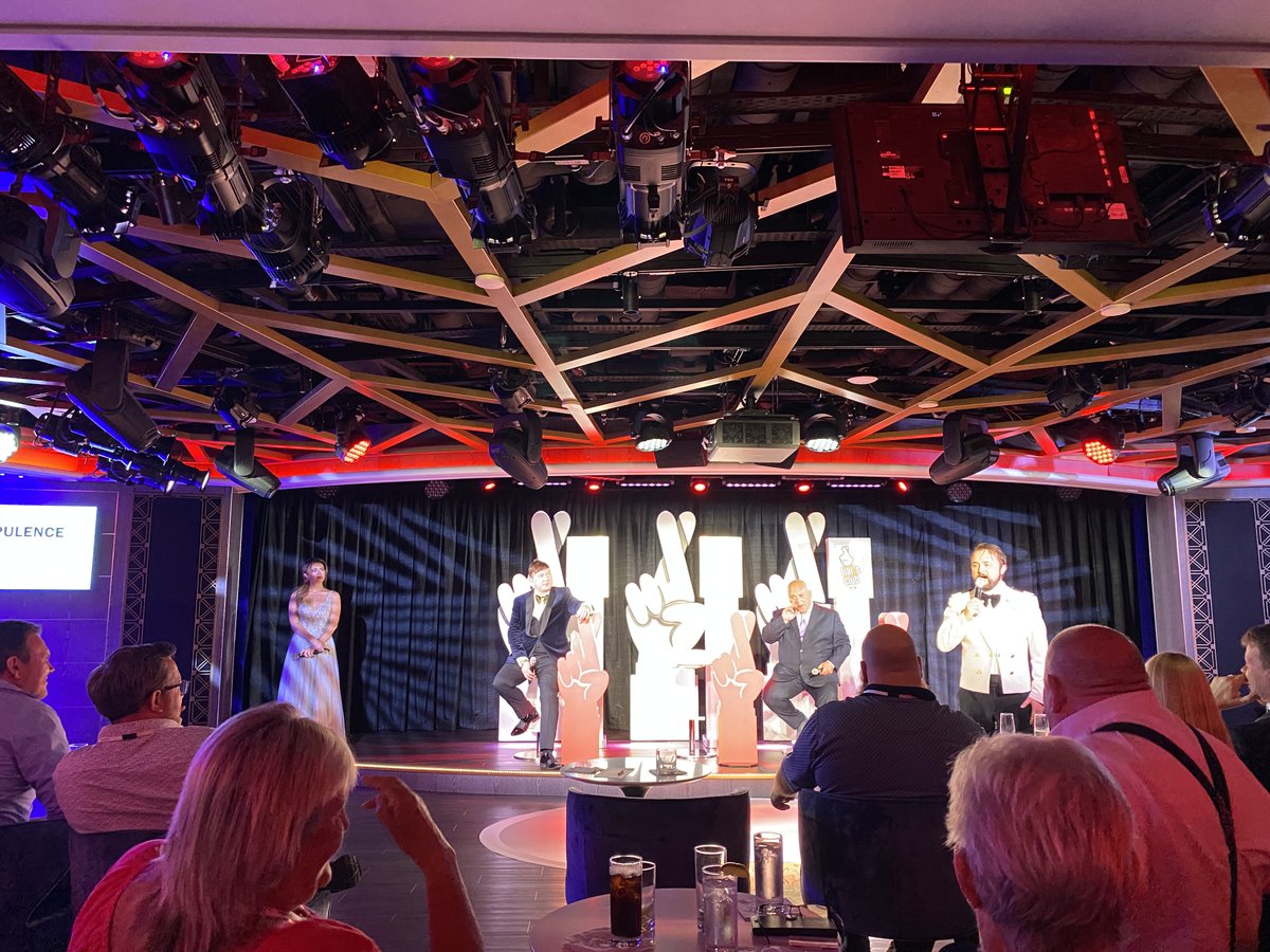 CruiseCriticUK's tweet photo. What a laugh! Find out what it's like on @PrincessCruises #ComedyStars #cruise on #EnchantedPrincess with @ardalsfolly @rorybremner @lucyportercomic onboard: https://t.co/S7S0B1sspD https://t.co/JFNXzfACif