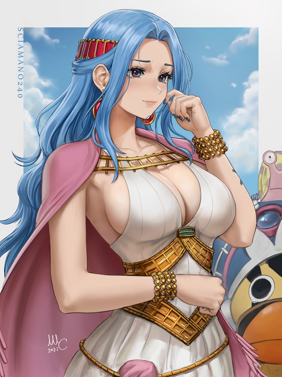 Vivi Nefertari in one of my favorite moments from One Piece. Most of it was done yesterday on my Twitch stream.