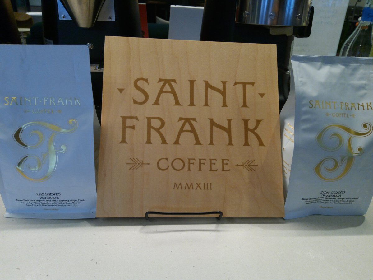 Happy Friday everyone! It is the start of a new month so I would like to introduce our new guest roaster for the month of July and August-- Saint Franks Coffee! Come by the perch to try their "little brother" espresso blend and two new pour overs!