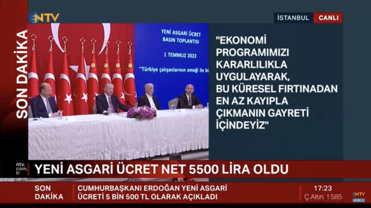 turkiskonf's tweet photo. 1 TEMMUZ İTİBARIYLA YENİ ASGARİ ÜCRET NET 5.500 TL

Cumhurbaşkanı ERDOĞAN, “1 Temmuz 2022 tarihinden itibaren yeni geçerli Asgari Ücret Net 5.500 TL oldu” https://t.co/PCjUHOnOK7