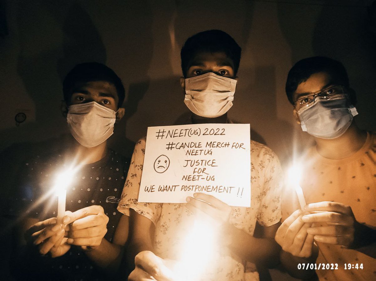 HumanMan007's tweet photo. We are demanding for 40 days of postponement for NEET UG 2022.
#CandleMarchForNEETUG 
#CandleOfSupportForNEETUG 
#NEETUG2022 
@erPawanBhadana @ThePradeepRawat @PMOIndia 
@ZeeNews @TOIIndiaNews 
@newstakofficial @ABPNews @aajtak @news18dotcom @DG_NTA https://t.co/ABihs4LEbY https://t.co/dmiNiqwrFU