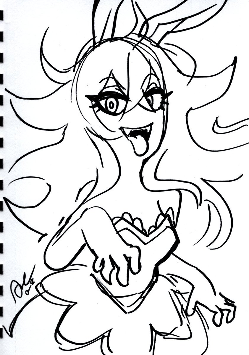 Experimenting at this Anime Expo with how I'm doing book signing / commissions to help keep lines minimal and prevent backlog after the convention.

I won't be doing normal commissions, but rather something more akin to sketch requests at a cheaper price. 

Some examples!!! 