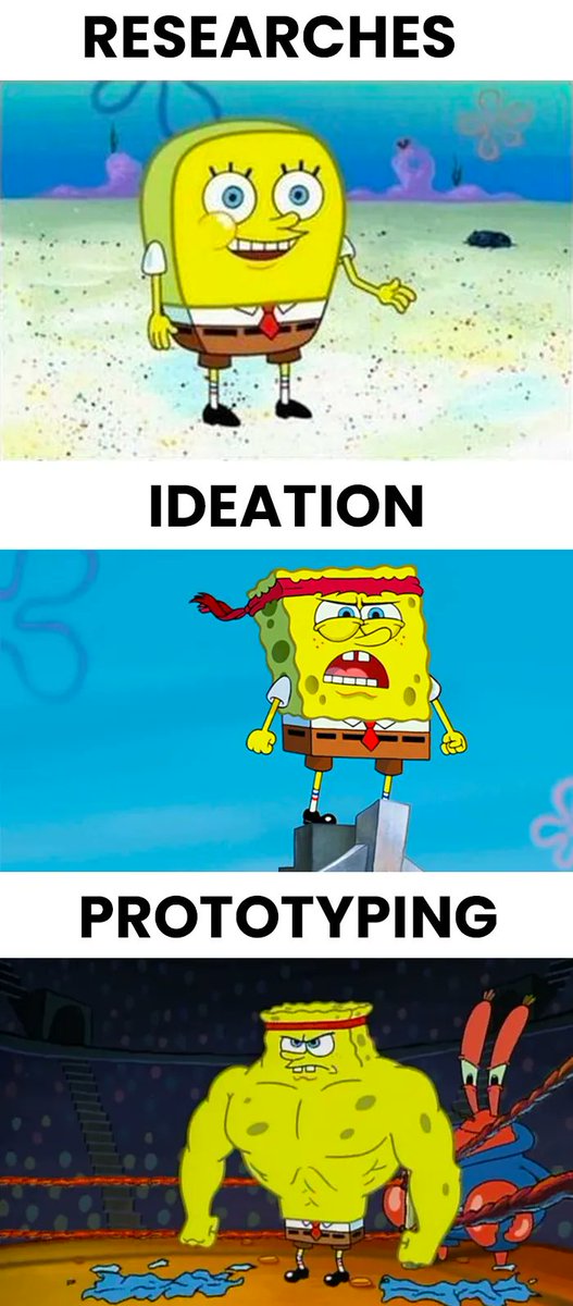 This is how you feel all along the design thinking process 💪