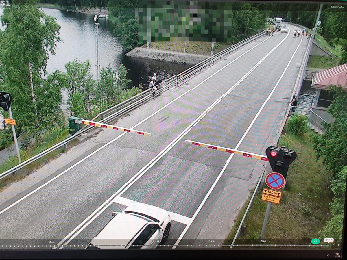 Tie 66 Ruovesi, Visuveden kääntösillassa toimintahäiriö. Ajoneuvoliikenne estynyt. #liikenne #liikennetilanne <a href="/Fintraffic_fi/">Fintraffic</a>