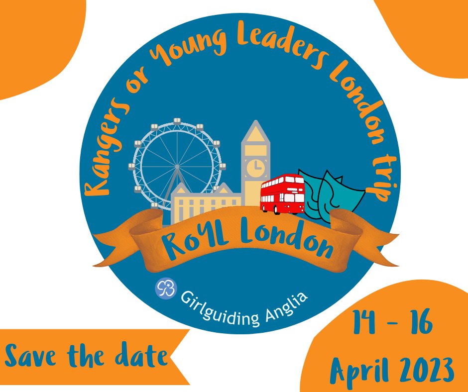 gguidinganglia's tweet photo. Save the date! 📅 Rangers or Young Leaders London trip (RoYL London). The date for your diaries is 14 -16 April 2023. To register your interest and to not miss an update click here👉  https://t.co/8I3ODWHfSa https://t.co/Rnc8nI98Qm