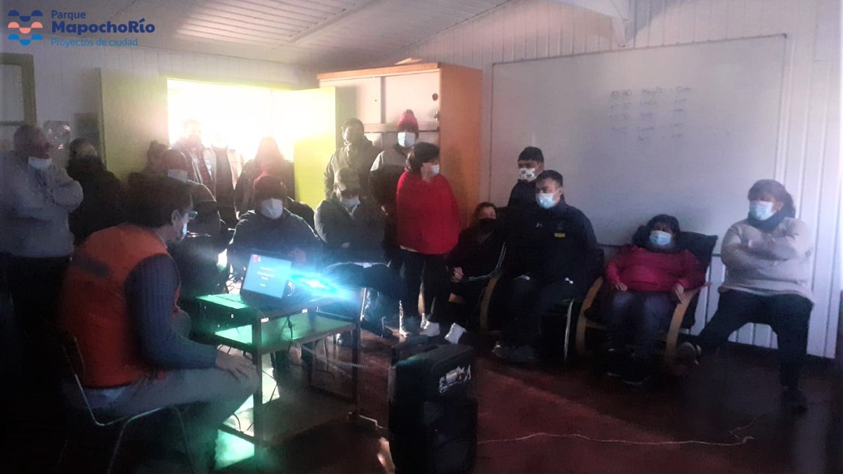 MapochoRio's tweet photo. Ayer visitamos a los beneficiarios y beneficiarias del Programa de Discapacidad Intelectual de @cnjoven para presentarles #MapochoRio y participar en su campeonato de bochas. Este será un parque inclusivo, para todas y todos. https://t.co/z2IKIP88s4