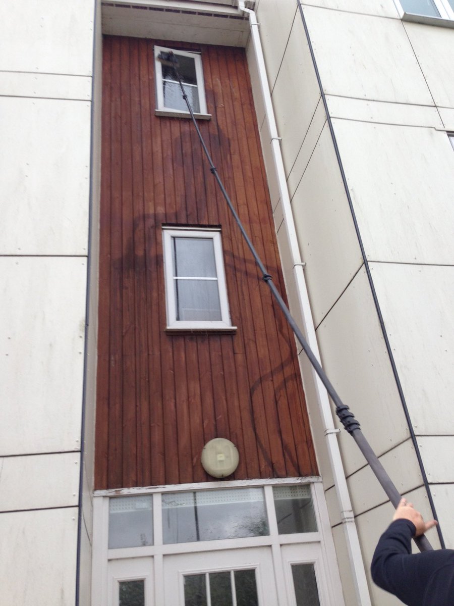 No job too small for us. Communal #windowcleaning for @RMGltd in the North East &amp; Yorkshire this week