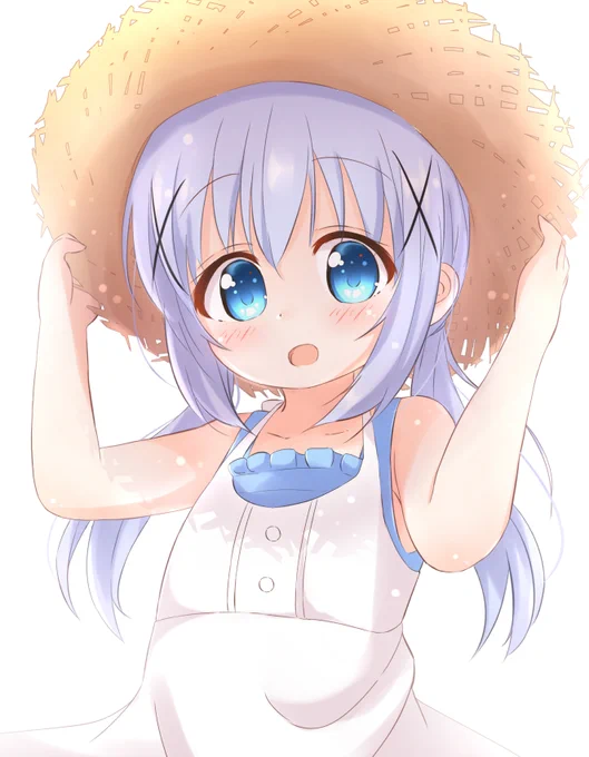 麦わら帽子が似合うチノちゃん
#ごちうさ版深夜のお絵描き60分一本勝負 